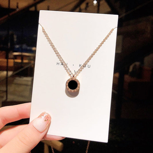 Roman Letter & Butterfly Clavicle Necklace - Trendy Radar