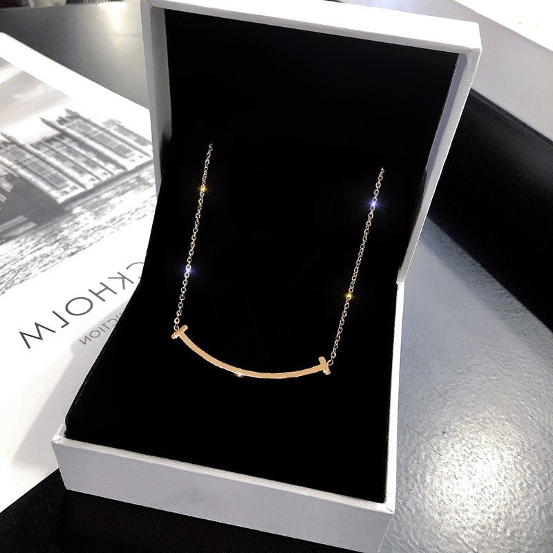 Roman Letter & Butterfly Clavicle Necklace - Trendy Radar