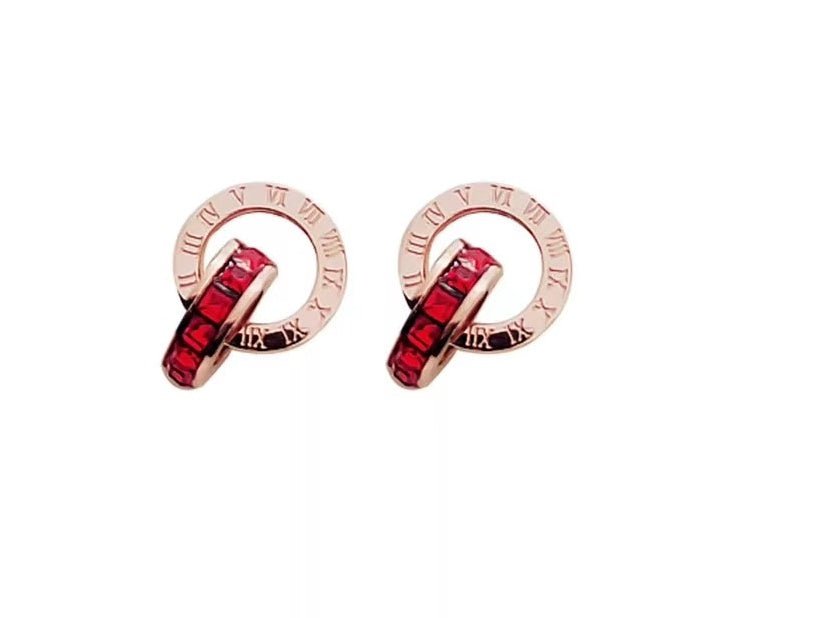 Rose Gold Roman Double Ring Jewelry Set for Women - Trendy Radar