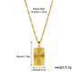 Round, Heart, Square, or Bow Design with Water Wave Chain Necklace - Trendy Radar