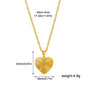 Round, Heart, Square, or Bow Design with Water Wave Chain Necklace - Trendy Radar
