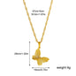 Round, Heart, Square, or Bow Design with Water Wave Chain Necklace - Trendy Radar