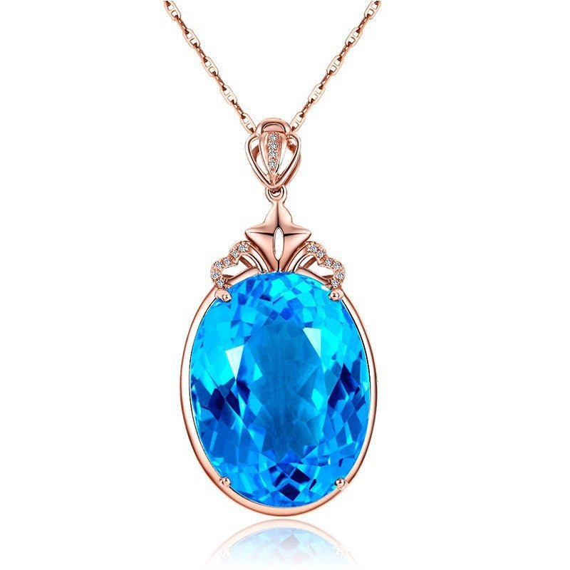 Sapphire Water Drop Necklace - Trendy Radar