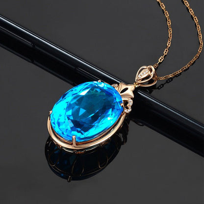 Sapphire Water Drop Necklace - Trendy Radar