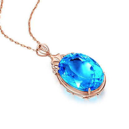 Sapphire Water Drop Necklace - Trendy Radar