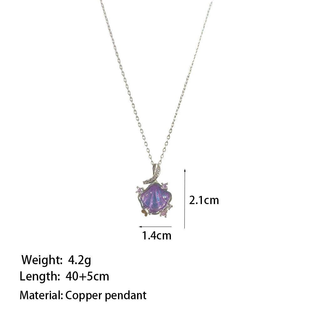 Shell Pendant Clavicle Necklace, INS Style - Trendy Radar