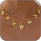 Shell & Sun Starfish Summer Beach Necklace - Trendy Radar