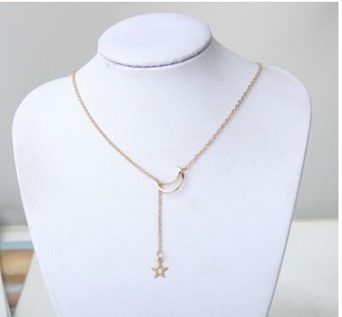 Simple Moon Star Necklace - Trendy Radar