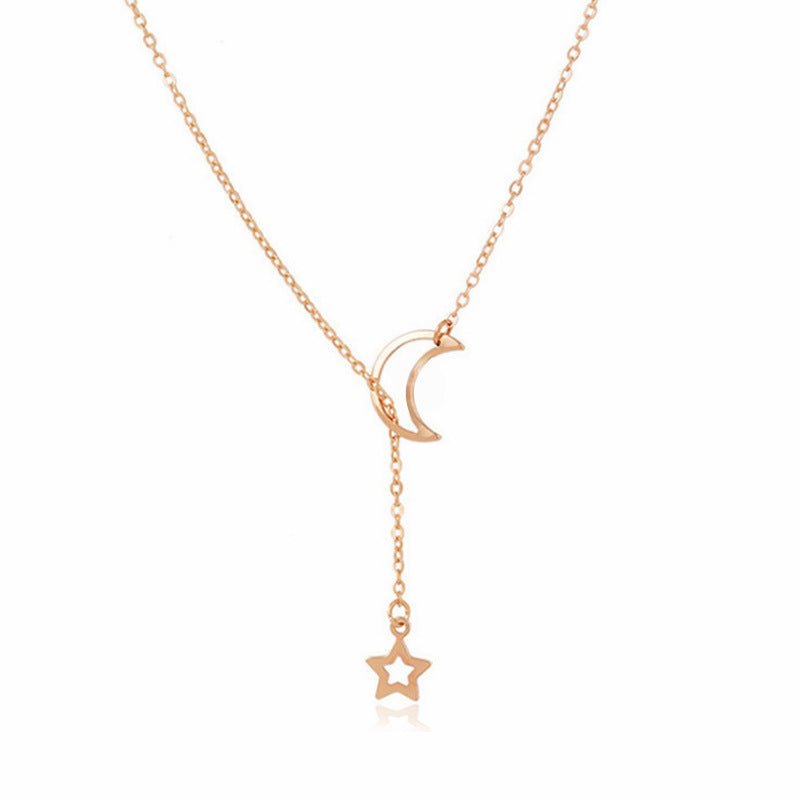 Simple Moon Star Necklace - Trendy Radar