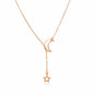 Simple Moon Star Necklace - Trendy Radar