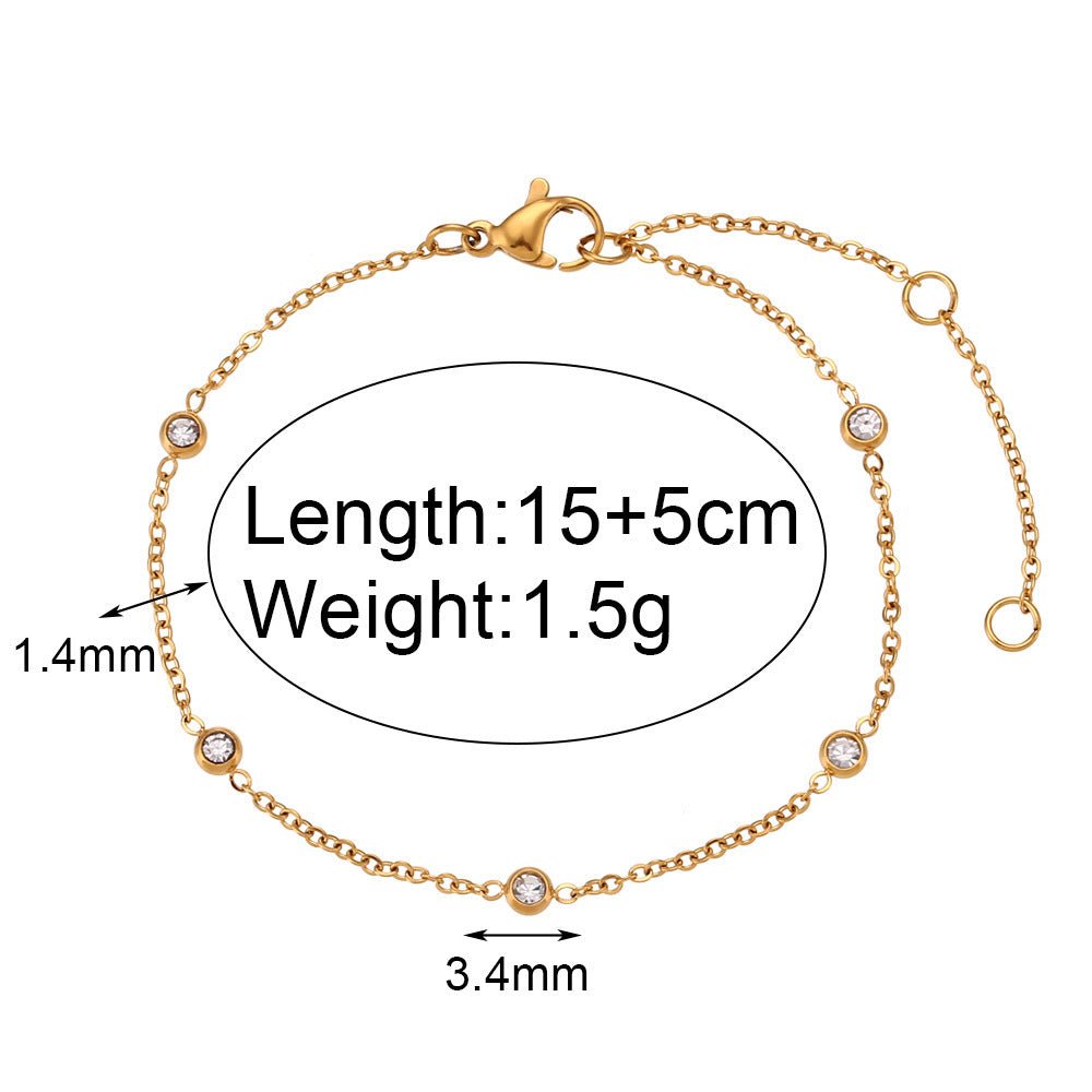 Simple Slim Gold Chain Necklace or Bracelet - Trendy Radar