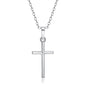 Simple Zircon Retro Cross Pendant Necklace - Trendy Radar