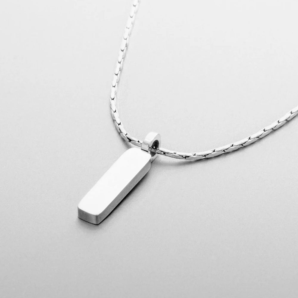 Small Brick Men’s Necklace Clavicle Chain - Trendy Radar