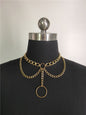Spicy Ring Pendant Tassel Double - Layer Necklace - Trendy Radar