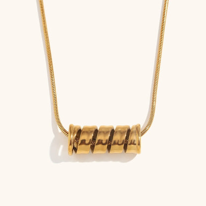 Spiral Spring Gold & Silver Necklace - Trendy Radar