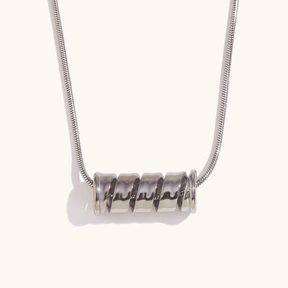 Spiral Spring Gold & Silver Necklace - Trendy Radar