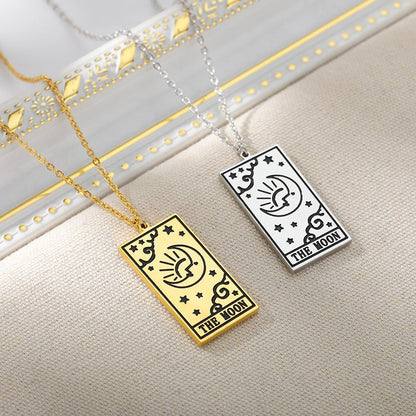 Square Tarot Card Necklace for Women - Trendy Radar