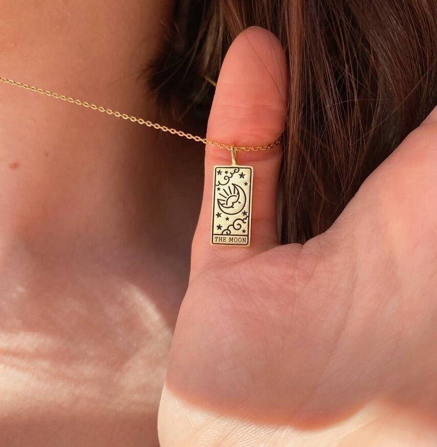 Square Tarot Card Necklace for Women - Trendy Radar