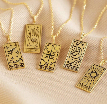 Square Tarot Card Necklace for Women - Trendy Radar