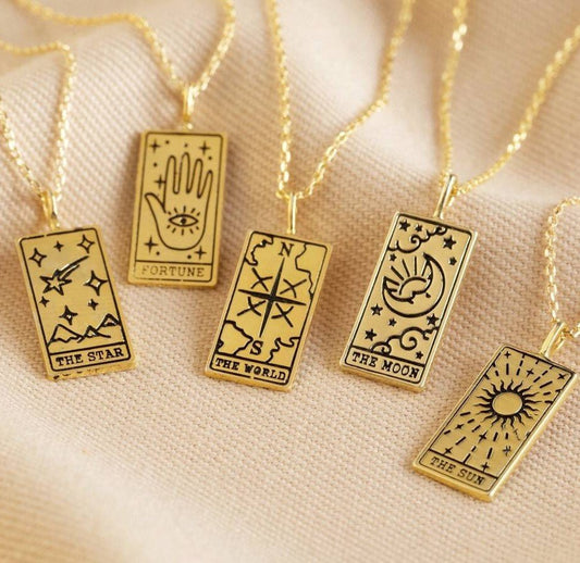 Square Tarot Card Necklace for Women - Trendy Radar