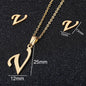 Stainless Steel Alphabet Necklace, 26 Initial Letters A–Z - Trendy Radar
