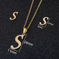 Stainless Steel Alphabet Necklace, 26 Initial Letters A–Z - Trendy Radar