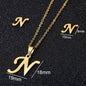 Stainless Steel Alphabet Necklace, 26 Initial Letters A–Z - Trendy Radar