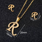 Stainless Steel Alphabet Necklace, 26 Initial Letters A–Z - Trendy Radar