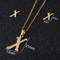 Stainless Steel Alphabet Necklace, 26 Initial Letters A–Z - Trendy Radar