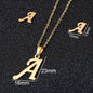 Stainless Steel Alphabet Necklace, 26 Initial Letters A–Z - Trendy Radar
