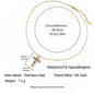 Stainless Steel Cross Necklace with Colorful Crystals - Trendy Radar