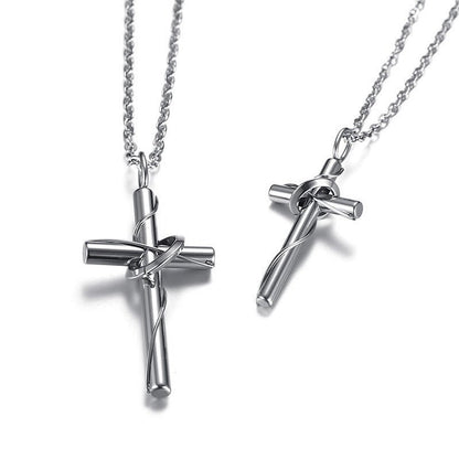 Stainless Steel Cross Pendant Necklace - Trendy Radar