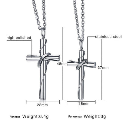 Stainless Steel Cross Pendant Necklace - Trendy Radar