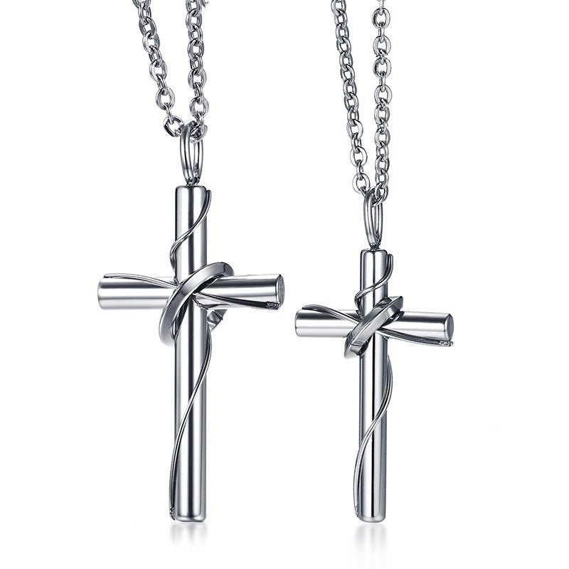 Stainless Steel Cross Pendant Necklace - Trendy Radar