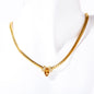 Stainless Steel Horse Eye Zircon Necklace - Trendy Radar