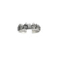 Sterling Silver Couple Ring – Adjustable Geometric Design - Trendy Radar
