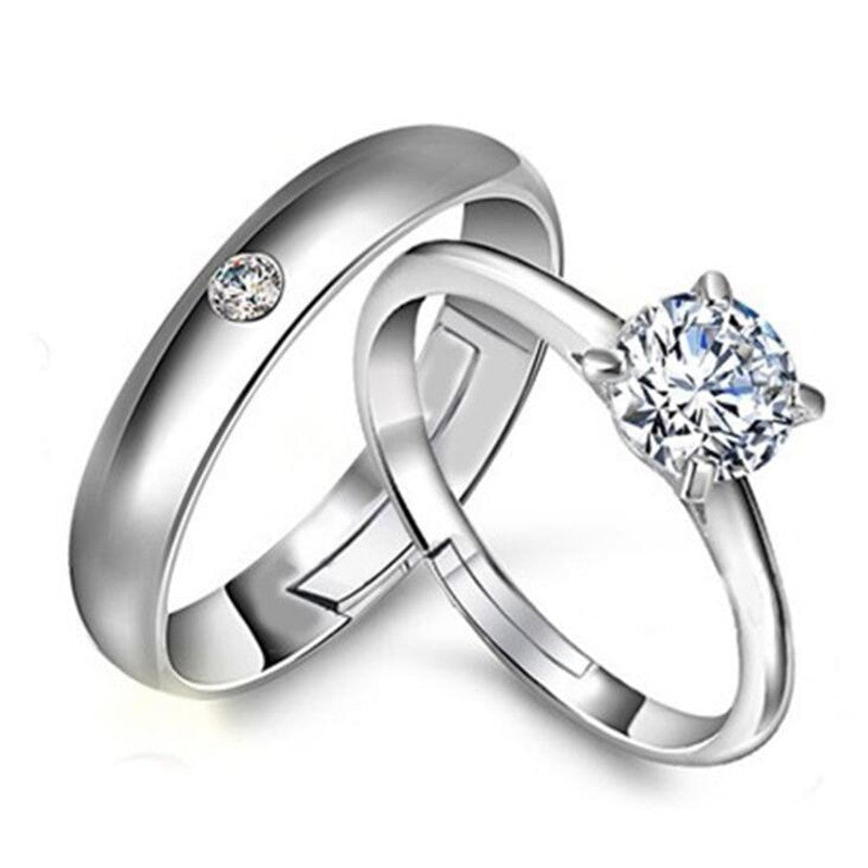 Sterling Silver Couple Rings – Adjustable - Trendy Radar
