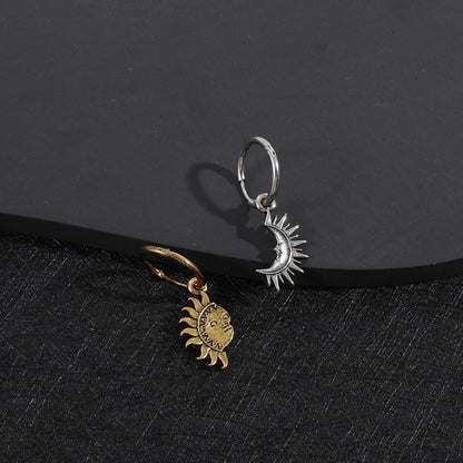 Sun and Moon Couple’s Necklace & Earrings - Trendy Radar