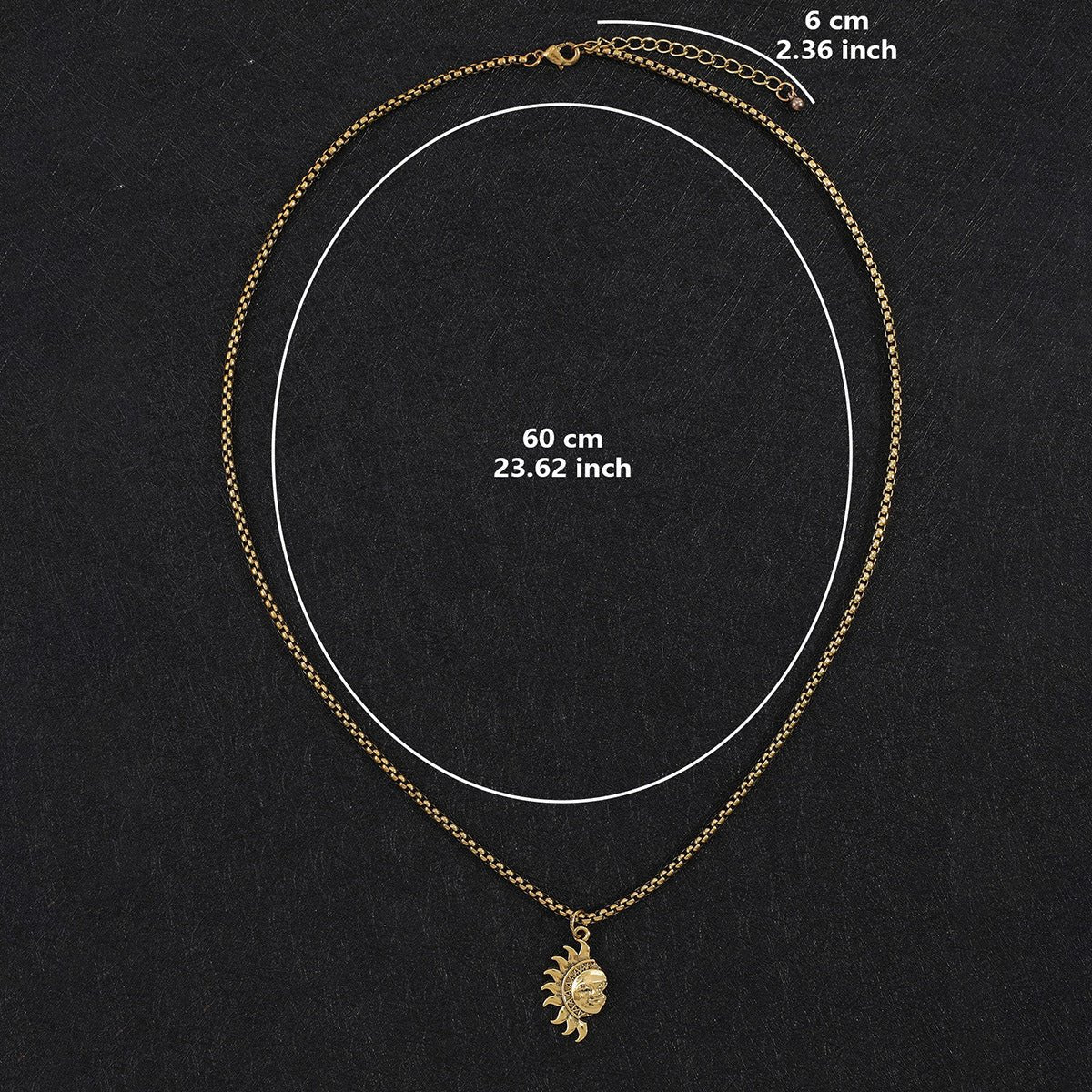 Sun and Moon Couple’s Necklace & Earrings - Trendy Radar