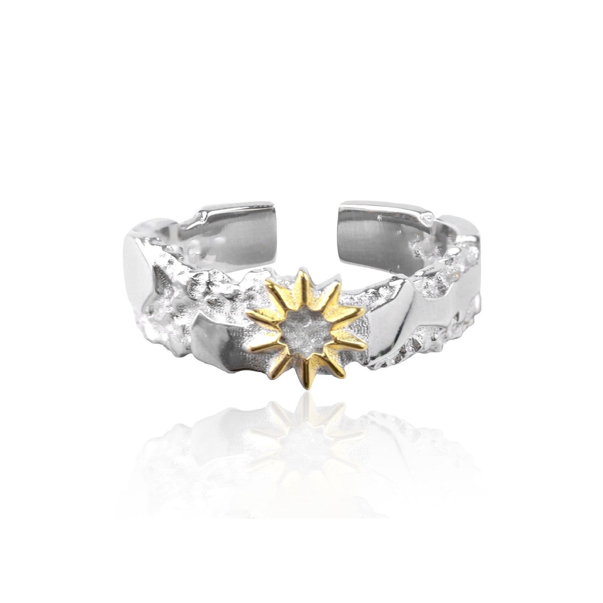 Sun and Moon Open Ring for Couples – Adjustable - Trendy Radar