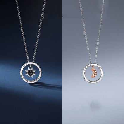 Sun & Moon Light Luxury Couple Necklace - Trendy Radar