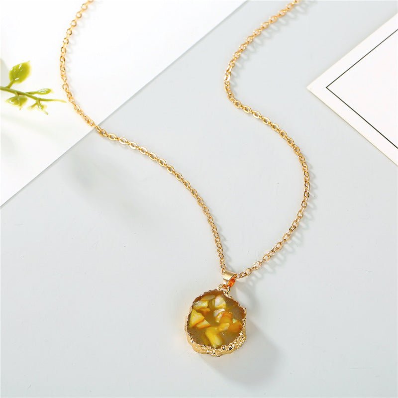 Sunflower Resin Pendant Necklace - Trendy Radar