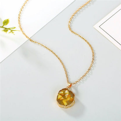 Sunflower Resin Pendant Necklace - Trendy Radar