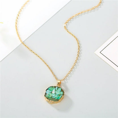 Sunflower Resin Pendant Necklace - Trendy Radar