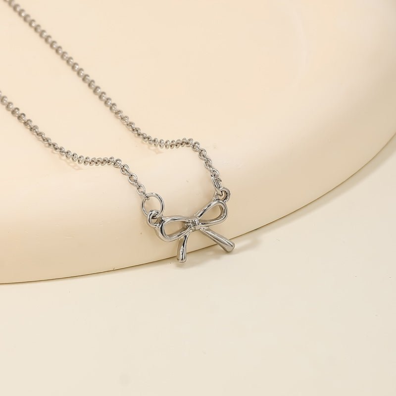 Sweet Light Luxury Bow Necklace for - Trendy Radar
