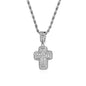 T - Square Cross Necklace with Zircon Crystal - Trendy Radar