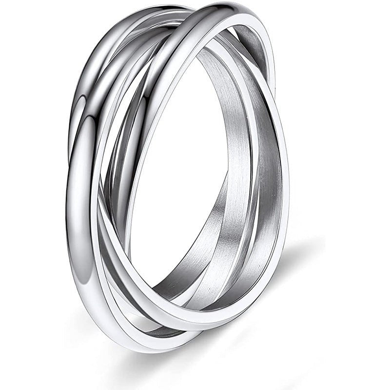 Three-Ring Rotating Anxiety Relief Ring - Trendy Radar