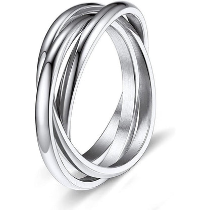 Three-Ring Rotating Anxiety Relief Ring - Trendy Radar