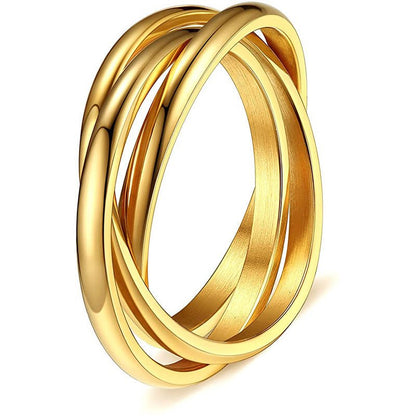 Three-Ring Rotating Anxiety Relief Ring - Trendy Radar