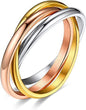 Three - Ring Rotating Anxiety Relief Ring - Trendy Radar